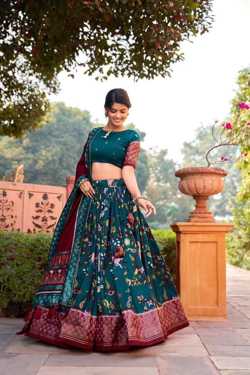 Women's Ethnic Printed Lehenga Choli Set with Tassel Dupatta ? Perfect for Festivals & Functions - Image 6